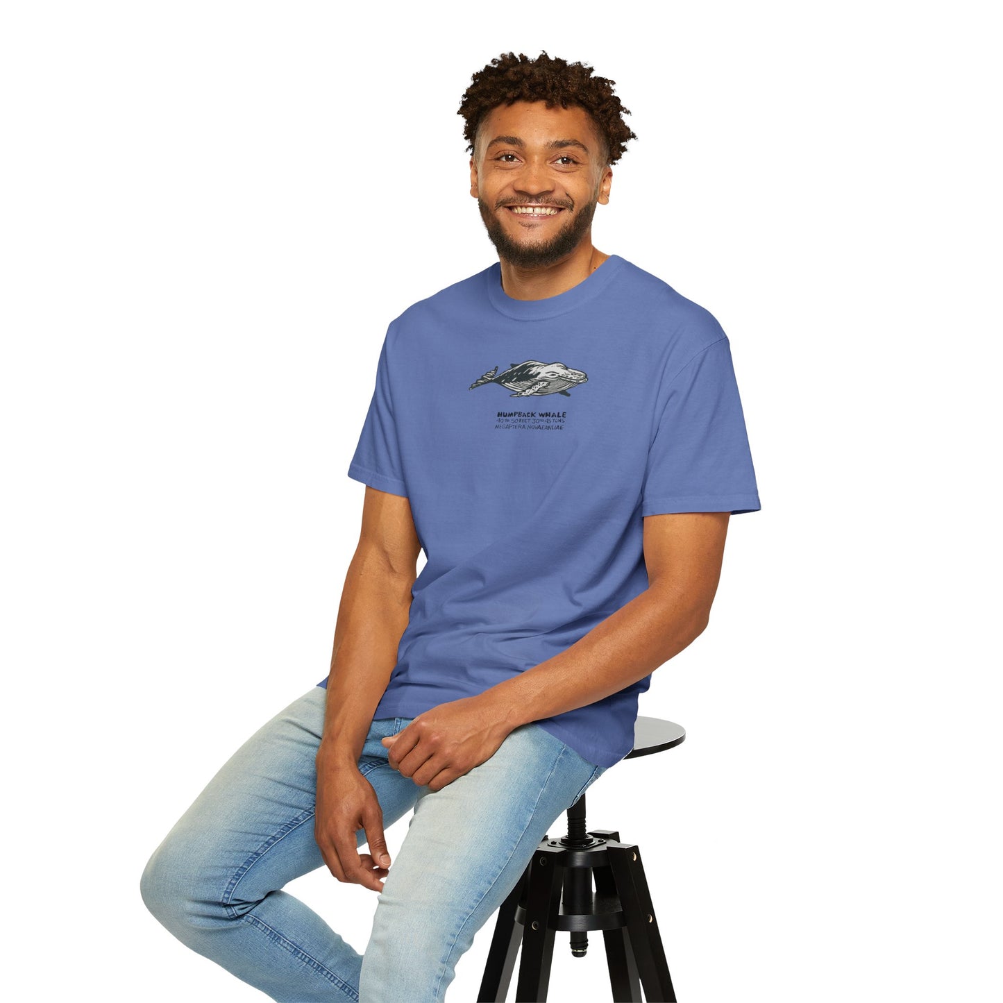 Unisex Garment Dyed Cotton T-Shirt: Humpback Whale