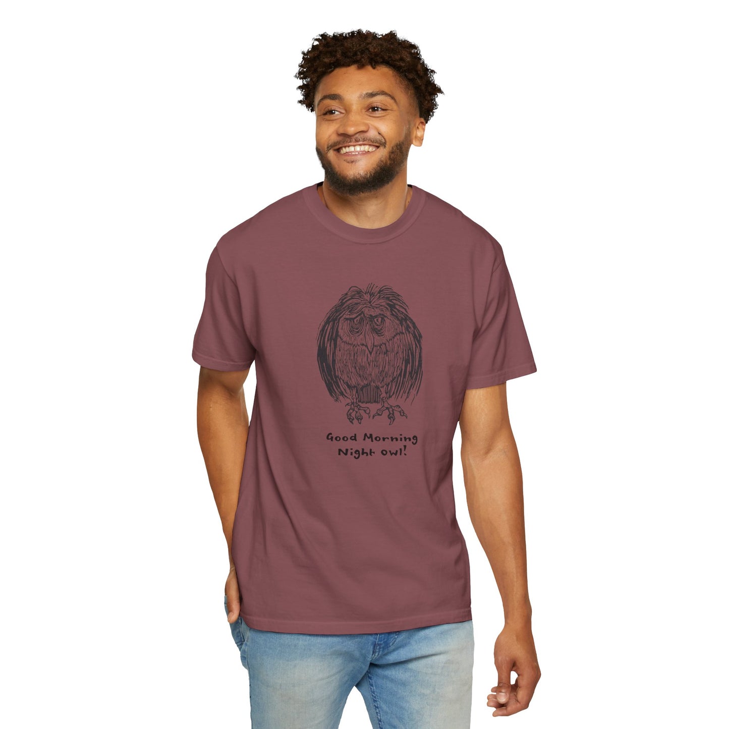 Sustainable Unisex US Cotton T-Shirt: Night Owl