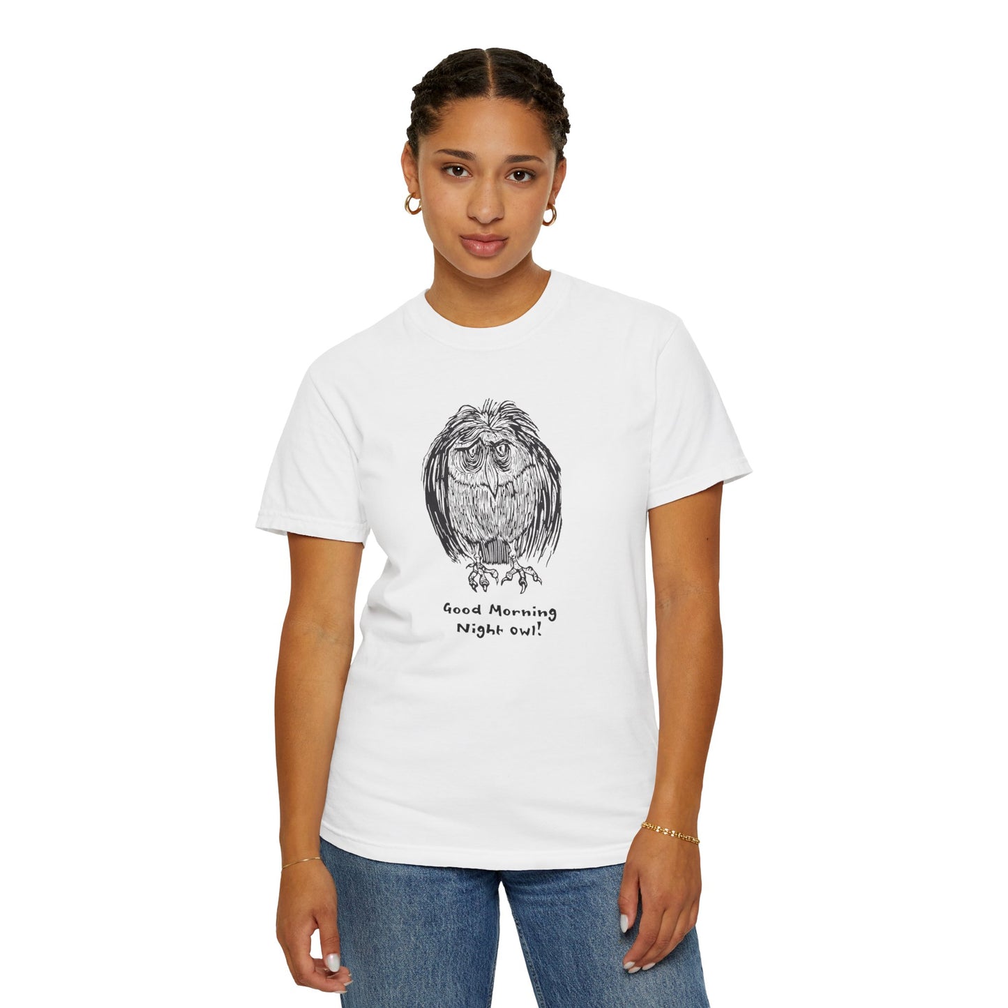 Sustainable Unisex US Cotton T-Shirt: Night Owl