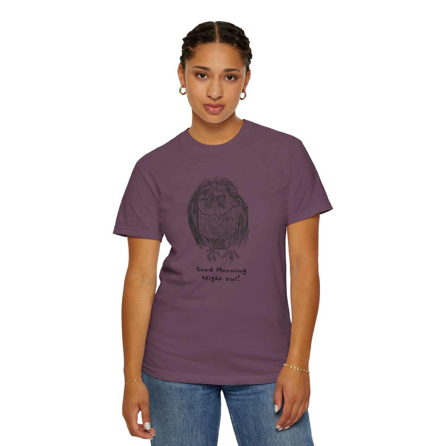 Sustainable Unisex US Cotton T-Shirt: Night Owl