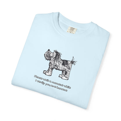 Unisex Garment Dyed T-Shirt: Humaneness Verification Dog