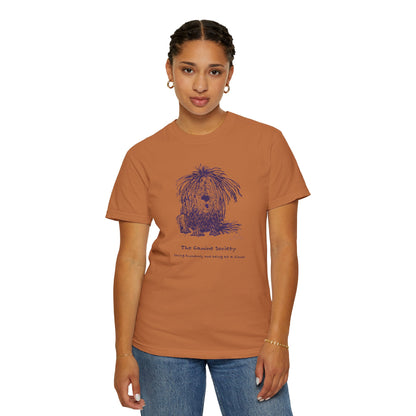 Unisex Garment-Dyed T-Shirt: Canine Society Design, Perfect for Dog Lovers