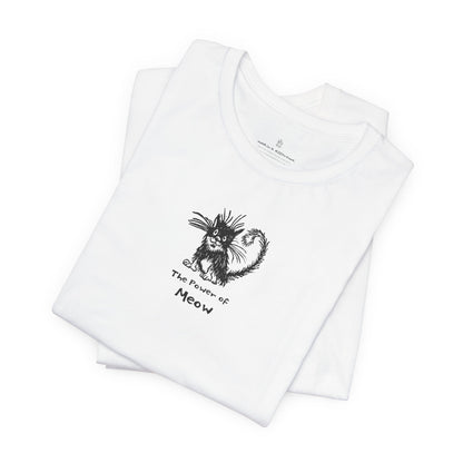 Power of Meow Unisex Short Sleeve Tee Wholesale - Ethically Manufactured. Use Wholesale Order Form for current prices.
