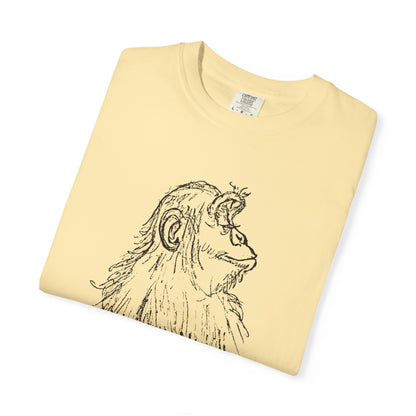 Folded Banana T-shirt with 'Embrace the Monkey Mind' design