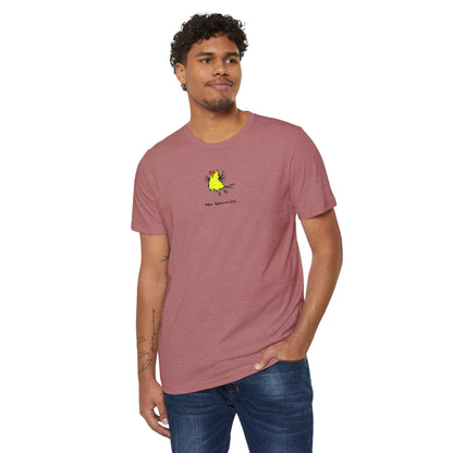 Sustainable Unisex Recycled Organic T-Shirt: No Worries Bird