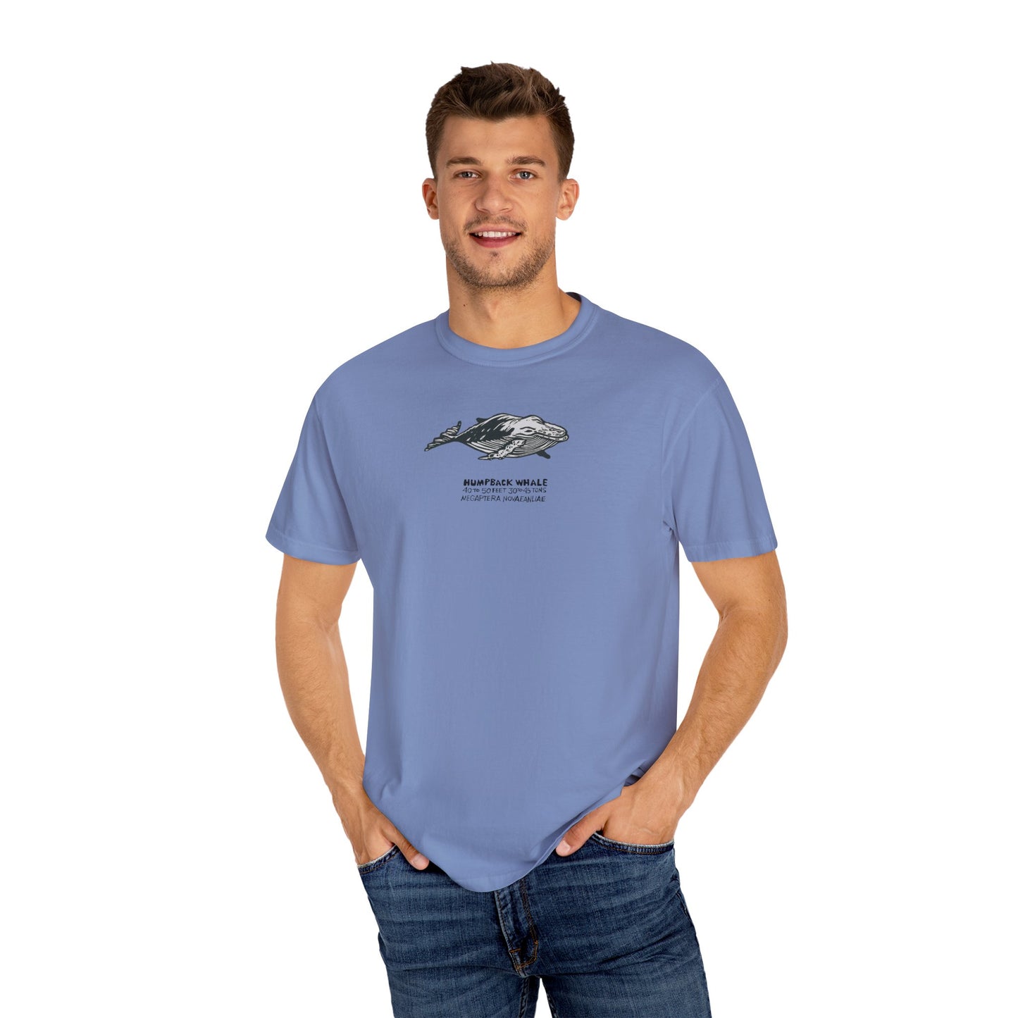 Unisex Garment Dyed Cotton T-Shirt: Humpback Whale