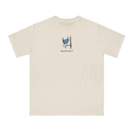 Organic Unisex Classic T-Shirt: Wind Power Bird