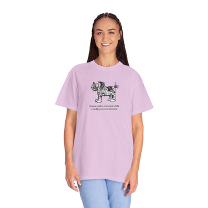 Unisex Garment Dyed T-Shirt: Humaneness Verification Dog