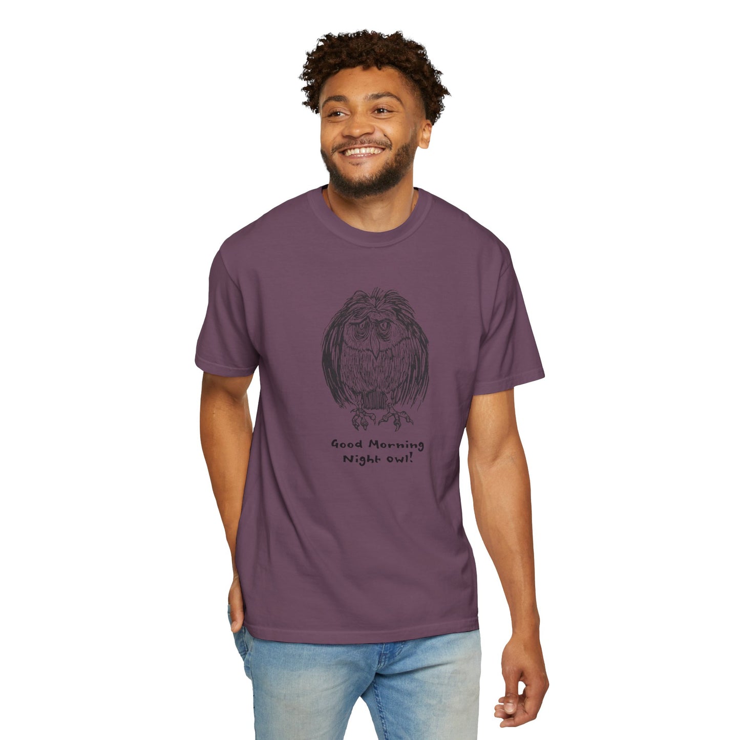 Sustainable Unisex US Cotton T-Shirt: Night Owl