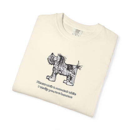 Unisex Garment Dyed T-Shirt: Humaneness Verification Dog