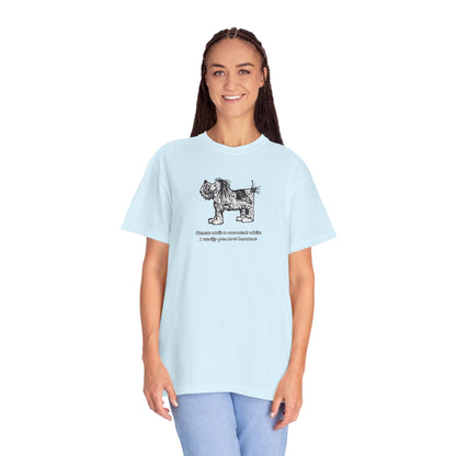 Unisex Garment Dyed T-Shirt: Humaneness Verification Dog