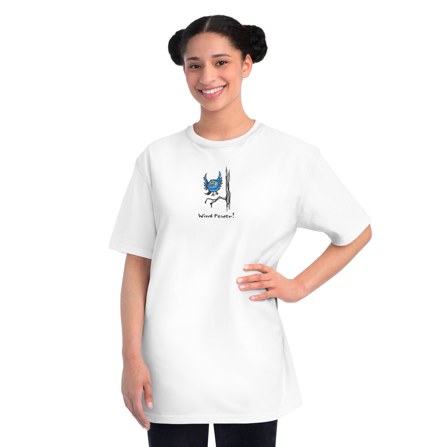 Organic Unisex Classic T-Shirt: Wind Power Bird