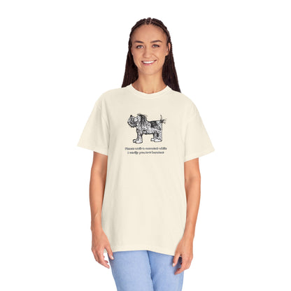 Unisex Garment Dyed T-Shirt: Humaneness Verification Dog