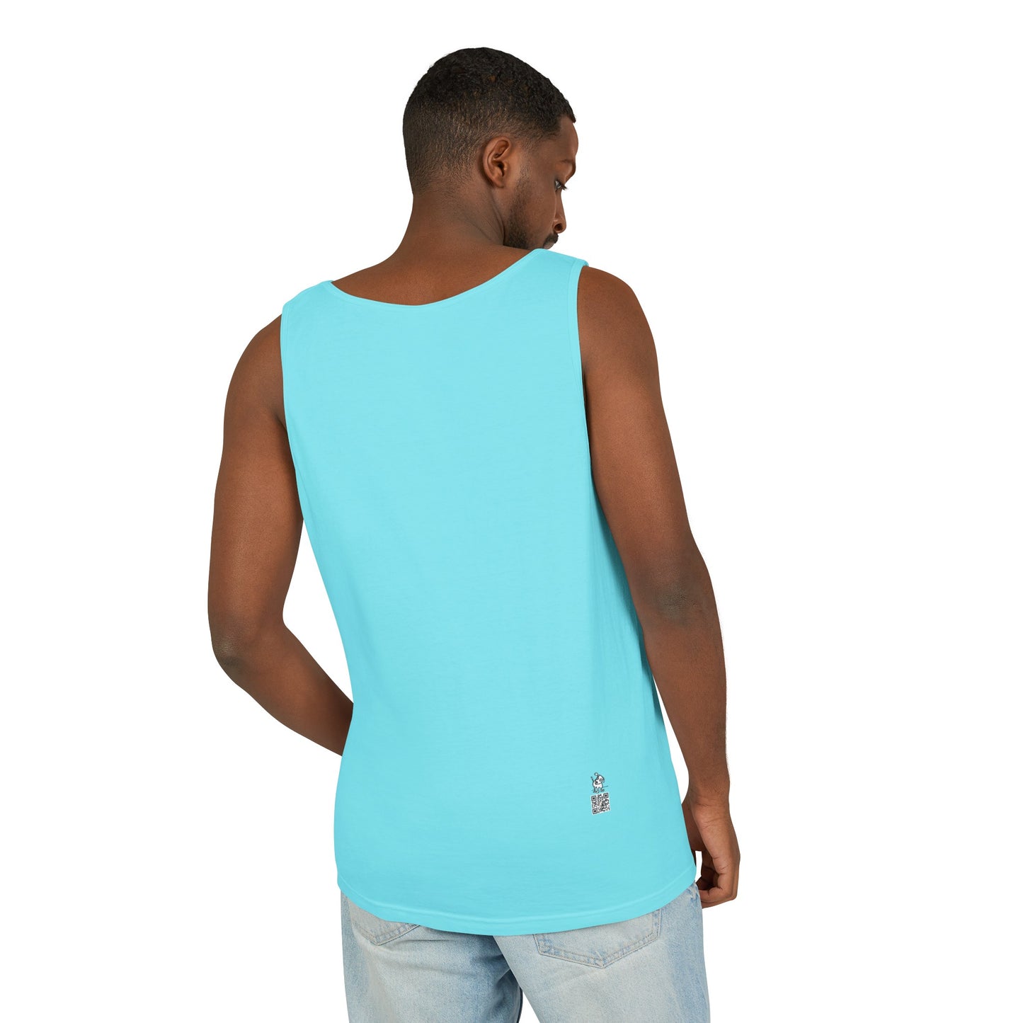 Unisex Garment-Dyed Tank Top: Makin’ a Difference Who Me? (Curiosity) Dog