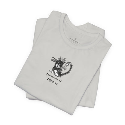 Power of Meow Unisex Short Sleeve Tee Wholesale - Ethically Manufactured. Use Wholesale Order Form for current prices.