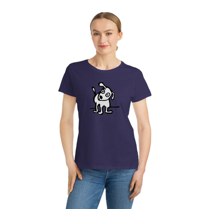 Organic Women's Classic T-Shirt: Who Me? (Curiosity) Dog - (LINW)