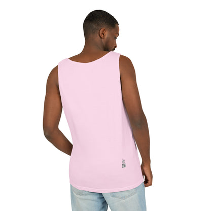 Unisex Garment-Dyed Tank Top: Makin’ a Difference Who Me? (Curiosity) Dog