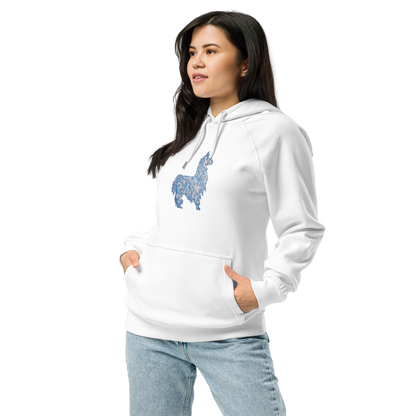 Sustainable Unisex White Eco Raglan Hoodie - Alpaca!